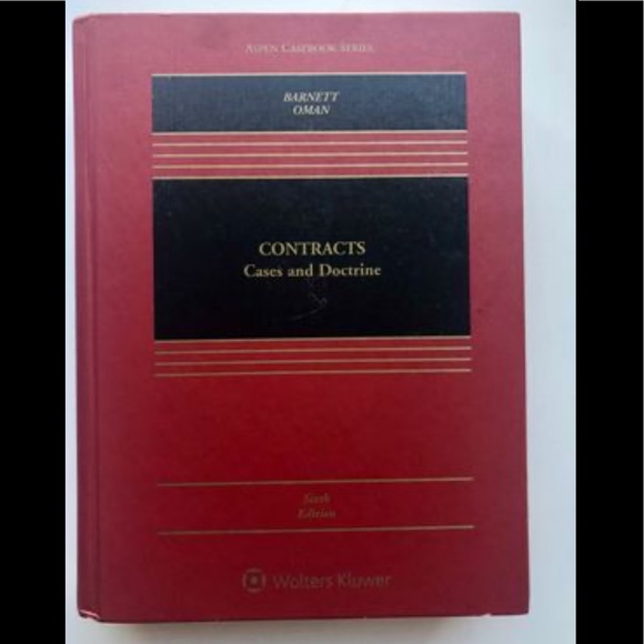 Contracts, law casebook/textbook, Barnett, 6th Ed. - Picture 1 of 4